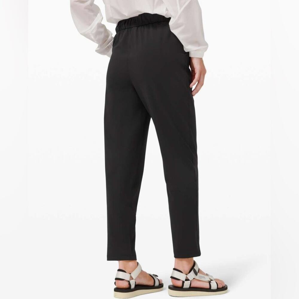 Lululemon Keep Moving Drawstring Athleisure Pant 7/8 High-Rise Black Size 4 - Picture 6 of 16